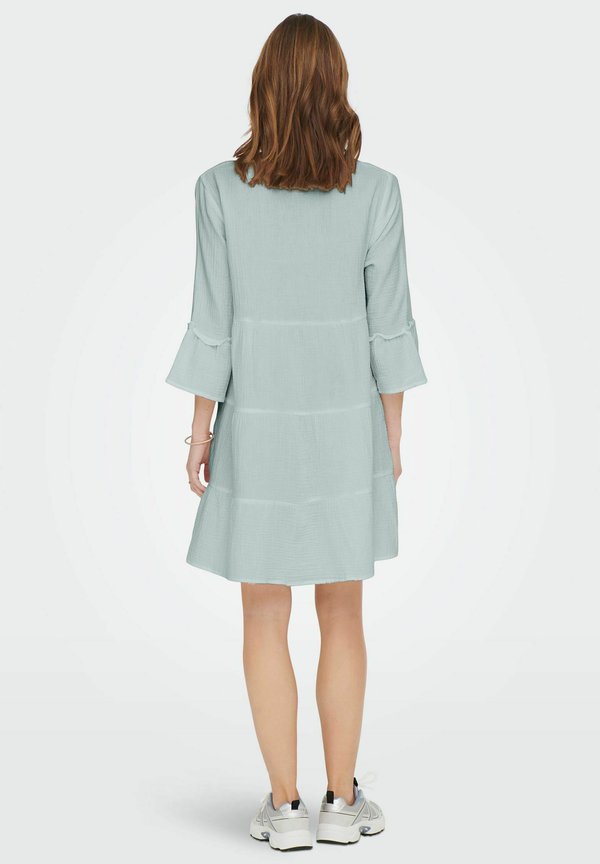 ONLY ONLTHYRA PEPLON DRESS WVN - Day dress - harbor gray