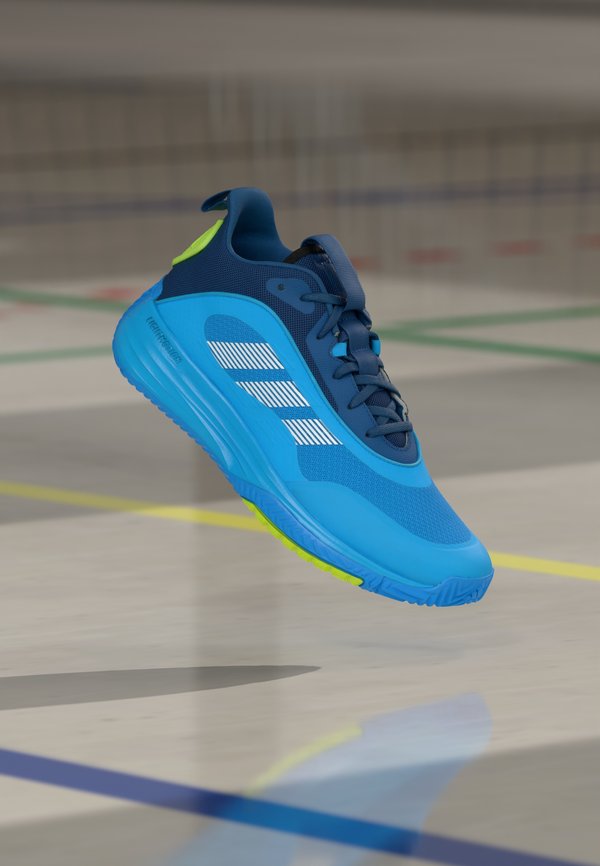 adidas Performance OWNTHEGAME 3.0 UNISEX - Basketball shoes - lucid aquamarine/footwear white/dusky petrol