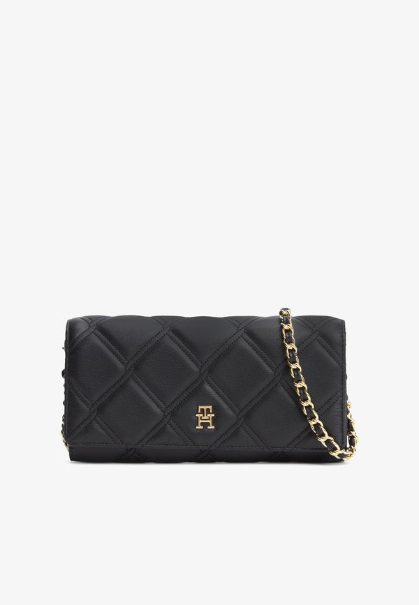 Tommy Hilfiger FEMININE ON CHAIN - Wallet - black