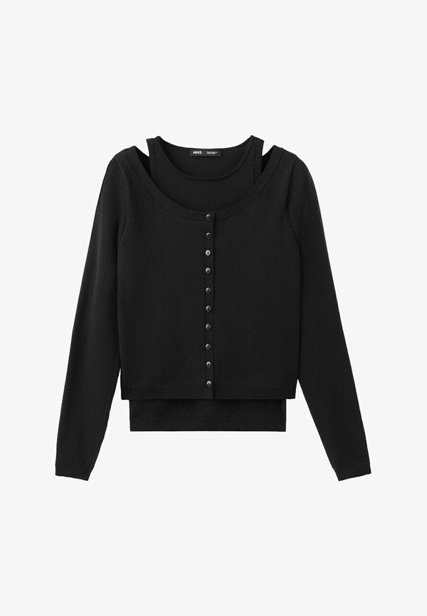 Mango Cardigan - black