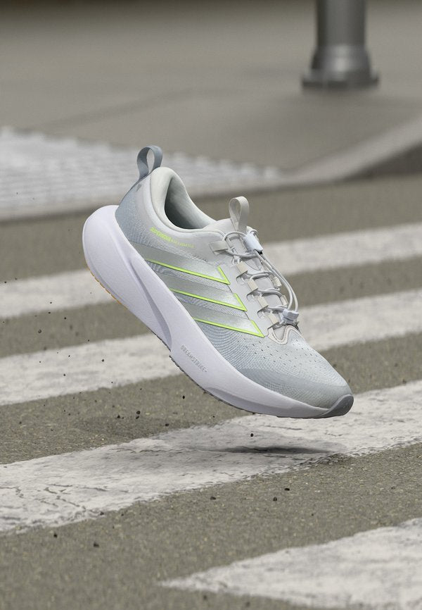 adidas Performance SUPERNOVA RISE 3 ADAPTIVE - Road running shoes - dash grey/silver-coloured metallic/signal green