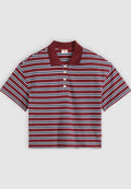 Levi's® DIDION RUGBY POLO - Polo shirt - milano stripe warm cabernet