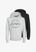 Jack & Jones 2-pack Printed - Hoodie - black