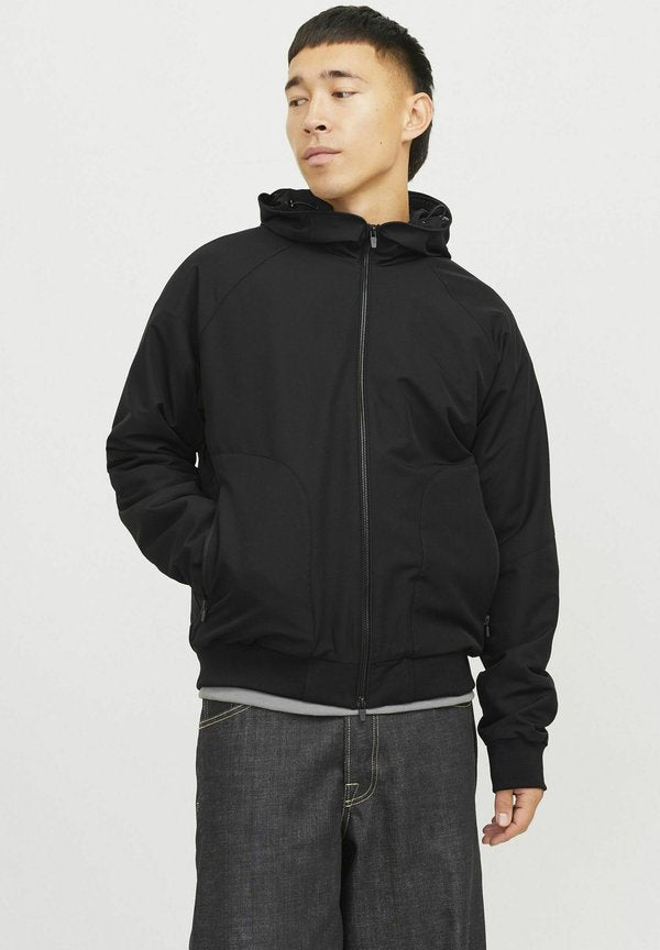 Jack & Jones Bomberjacke mit Kapuze - Light jacket - Black