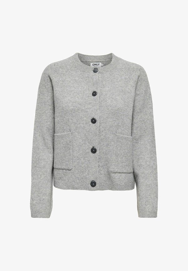 ONLY ONLPIEMONTE - Cardigan - light grey melange