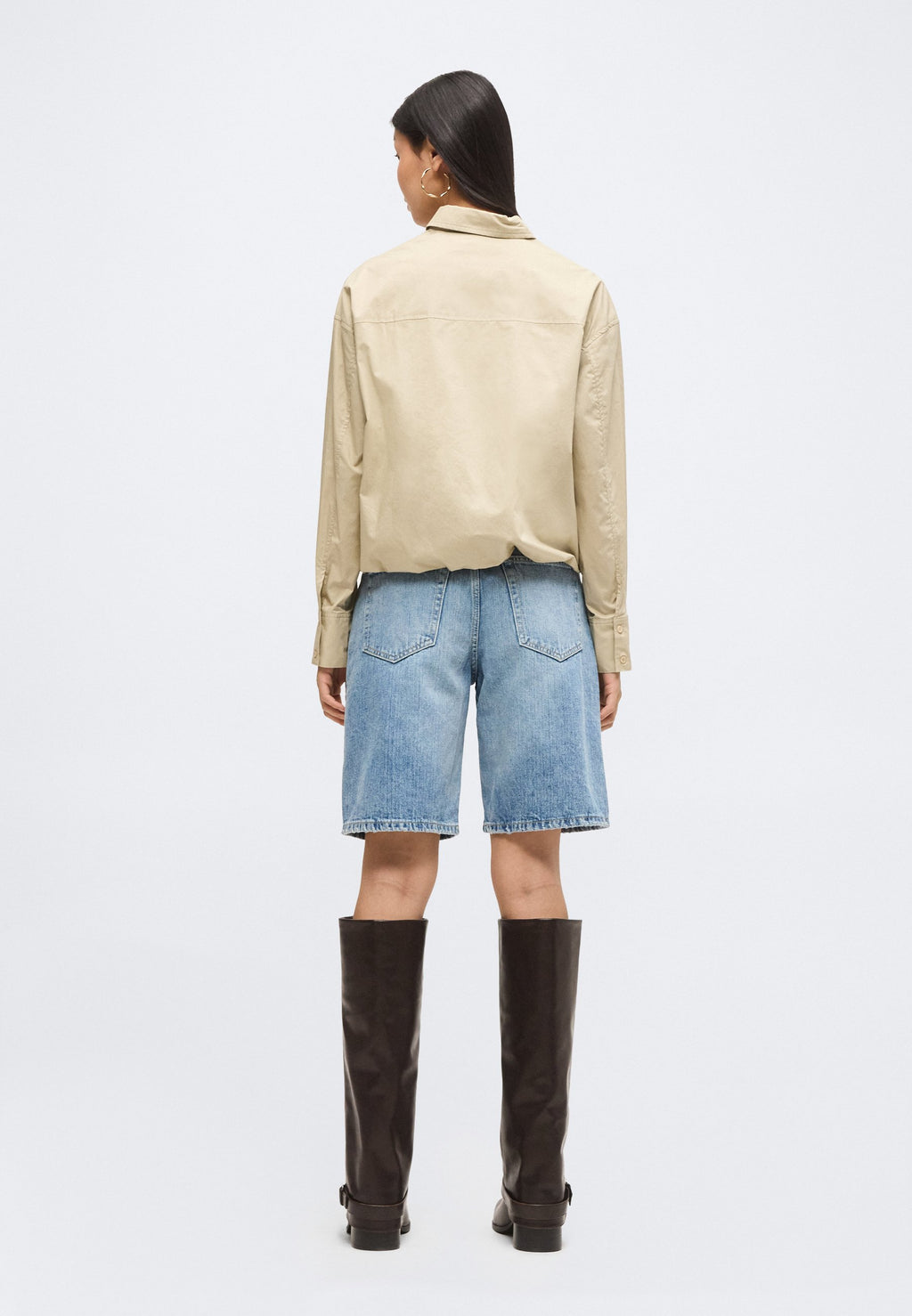 Selected SLWDELIA BUBBLE HEM SHIRT
