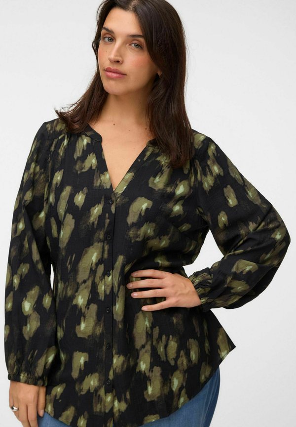 Vero Moda Curve SHIRT VMCLANINI SHIRT - Blouse - black