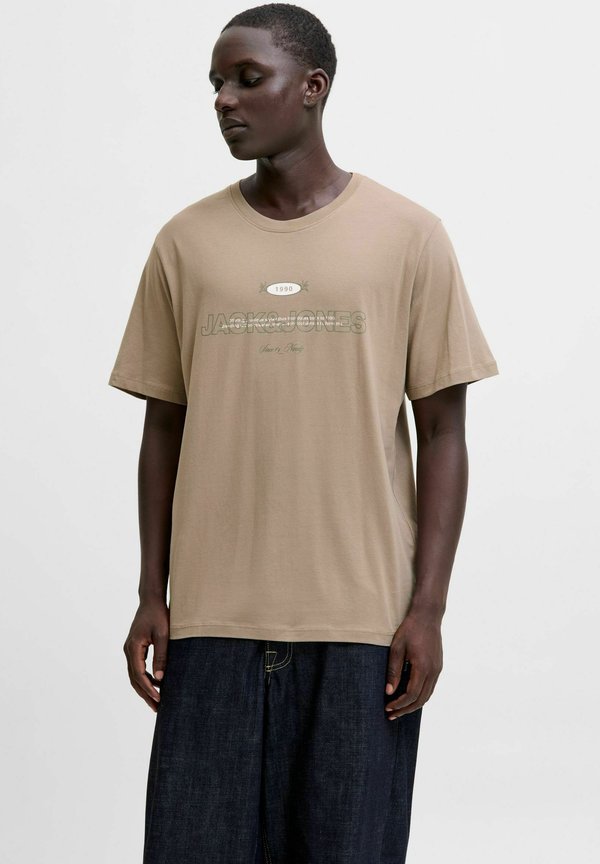 Jack & Jones Printed - Print T-shirt - desert taupe
