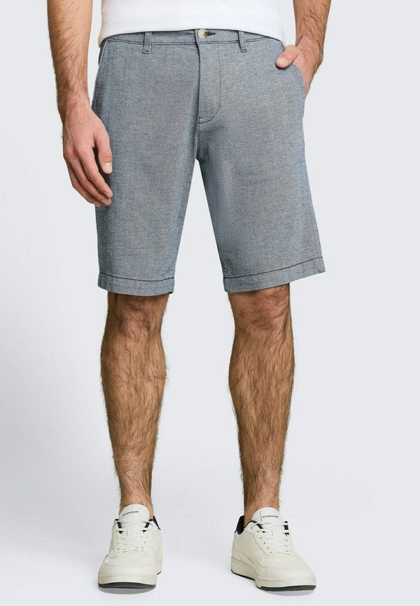TOM TAILOR TOM TAILOR HOSEN & CHINO CHINO SHORTS MIT STRETCH - Shorts - navy structure