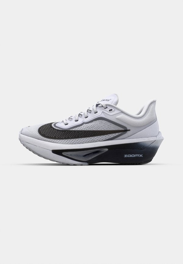 Nike Performance ZOOM FLY 6 - Road running shoes - white/black/smoke grey/metallic silver-coloured