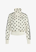 adidas Originals SATIN POLKA DOTS TT - Zip-up sweatshirt - off white