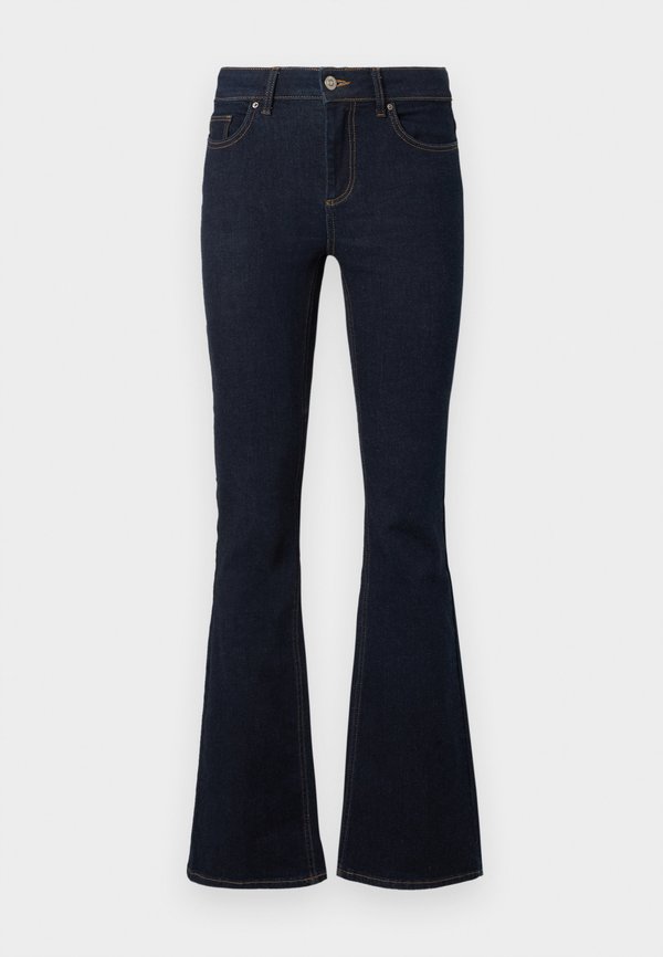 ONLY Flared fit ONLBLUSH Mid waist - Flared Jeans - dark blue denim