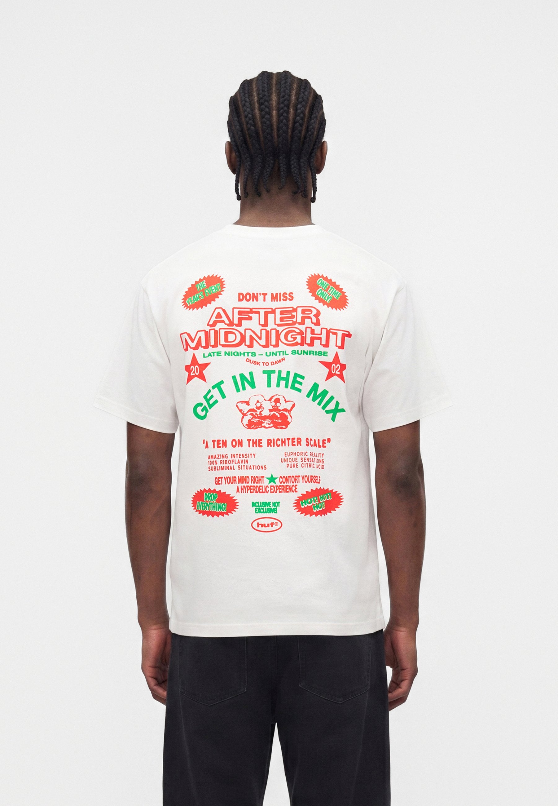 HUF AFTER MIDNIGHT TEE UNISEX