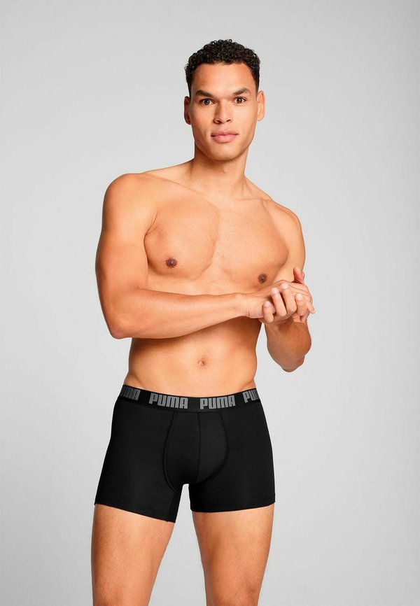 Puma 4ER PACK - Trunks -  grey melange   black
