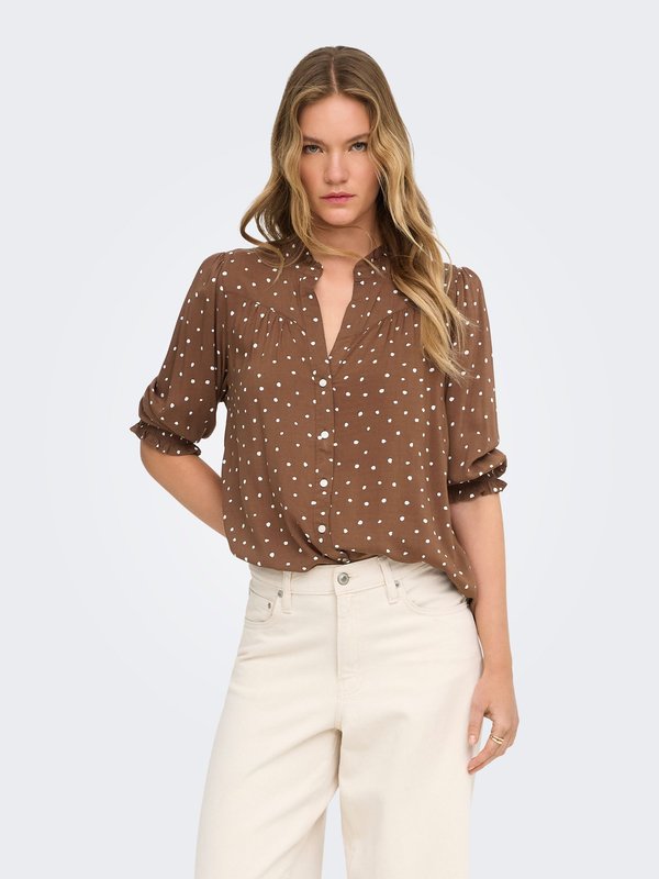 ONLY ONLY - Button-down blouse - cocoa brown