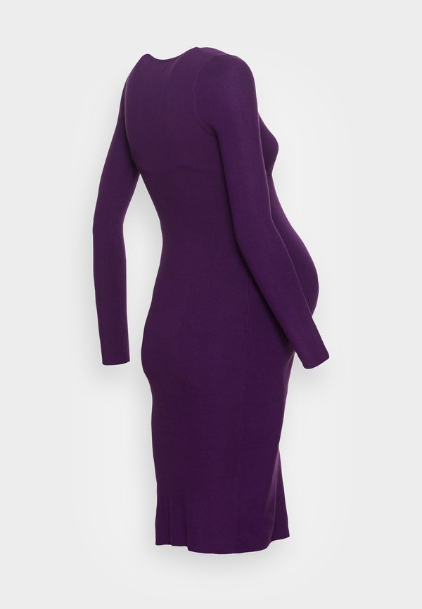 Anna Field MAMA V AUSSCHNITT MINI BODYCON RIPP STRICKKLEID