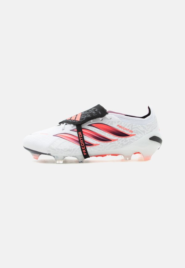 adidas Performance PREDATOR ELITE FOLD-OVER TONGUE FIRM GROUND UNISEX - Firm-ground football boots - footwear white/solar turbo/core black