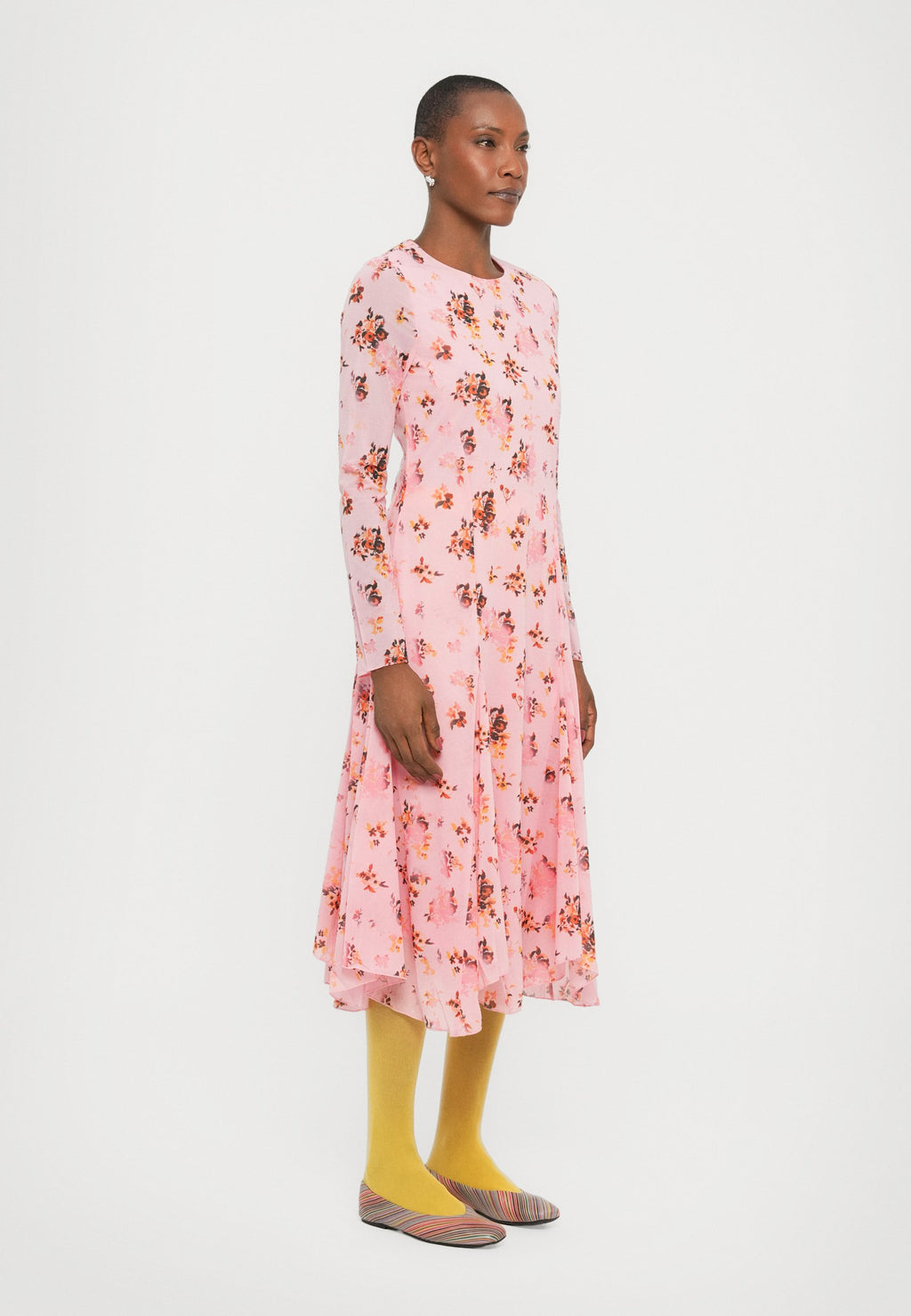 Stine Goya LONG SLEEVE MIDI DRESS