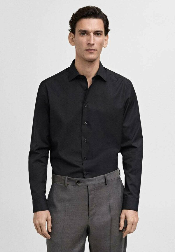 Mango Formal shirt - black