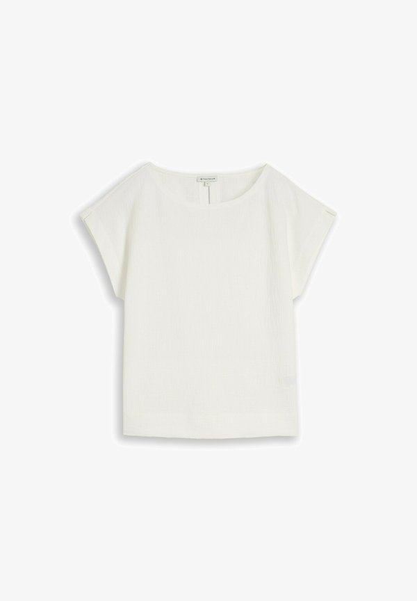 TOM TAILOR TOM TAILOR T-SHIRT LOOSE FIT T-SHIRT - Basic T-shirt - whisper white