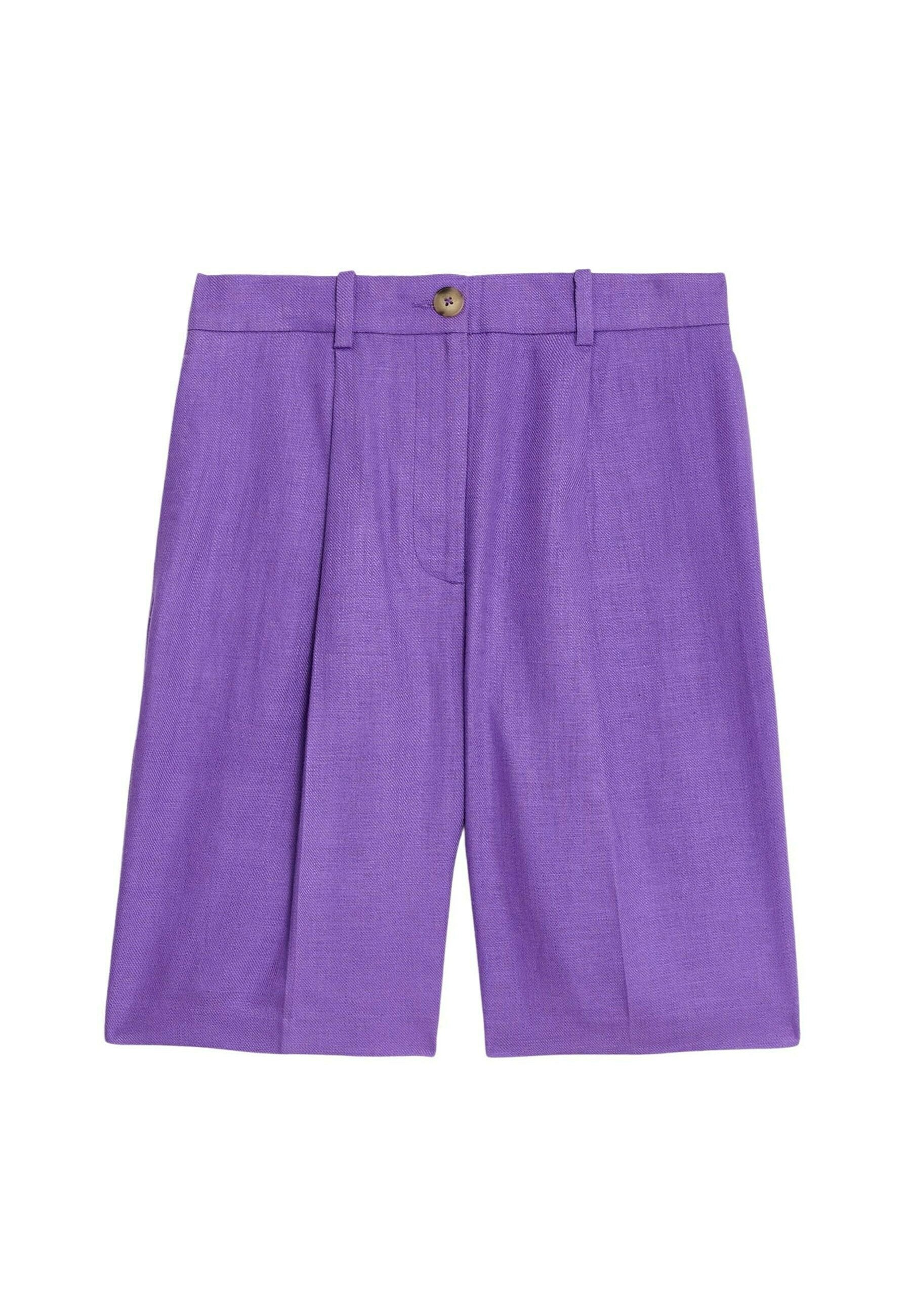 Marks & Spencer LINEN BLEND HIGH WAISTED BERMUDA