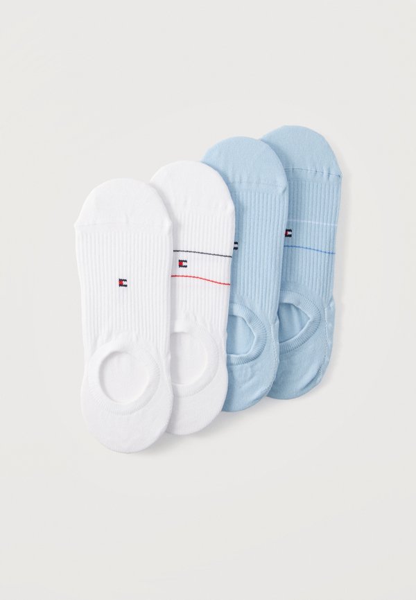 Tommy Hilfiger 4 PACK - Invisible socks - white/light blue
