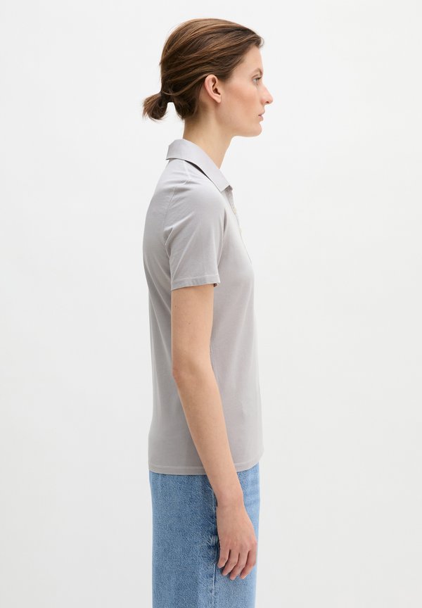 Marc O'Polo MARC O'POLO KURZARM POLOSHIRT SLIM MIT MATERIAL-MIX-DETAILS