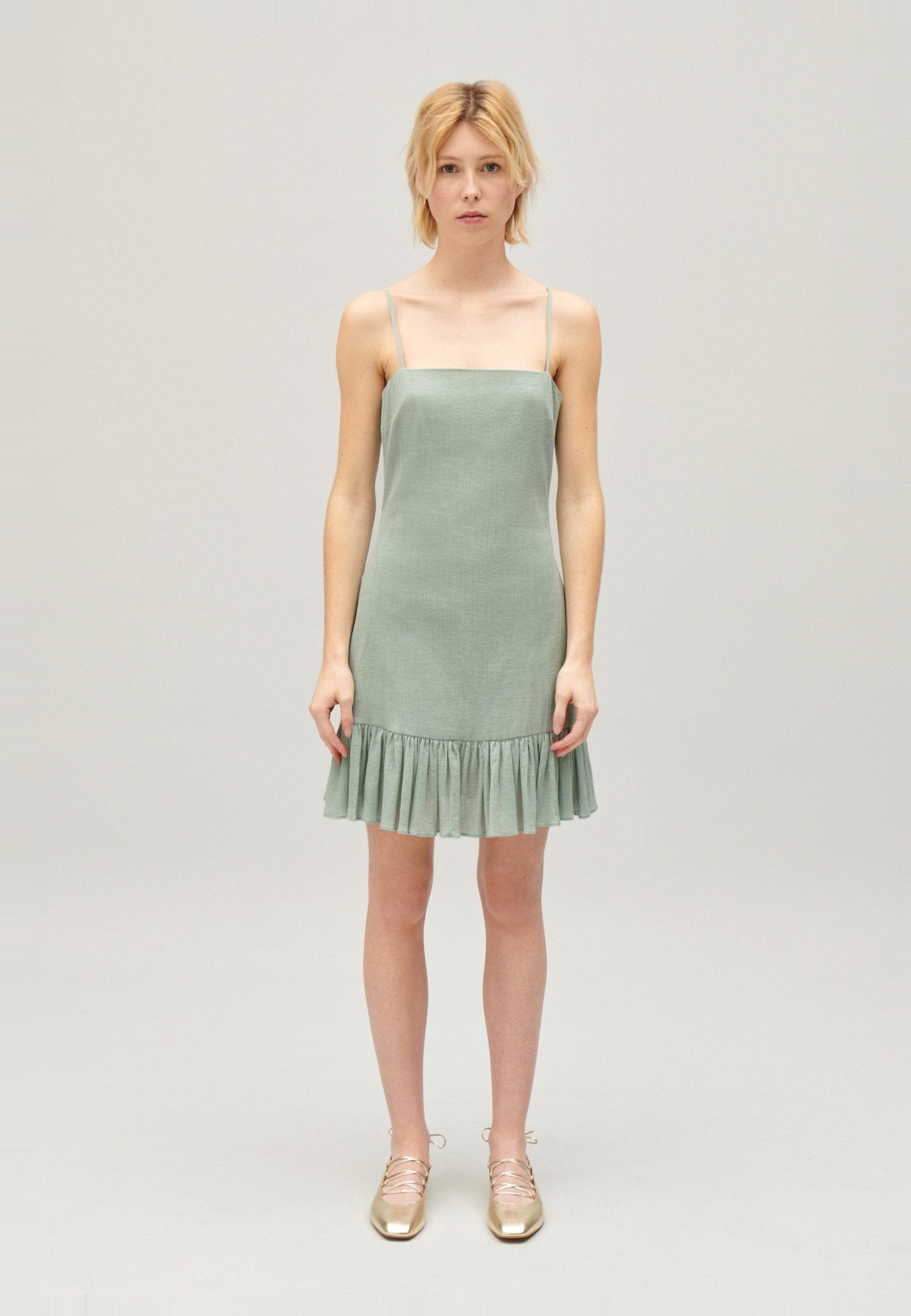 Claudie Pierlot ROBE COURTE VOLANTÉE