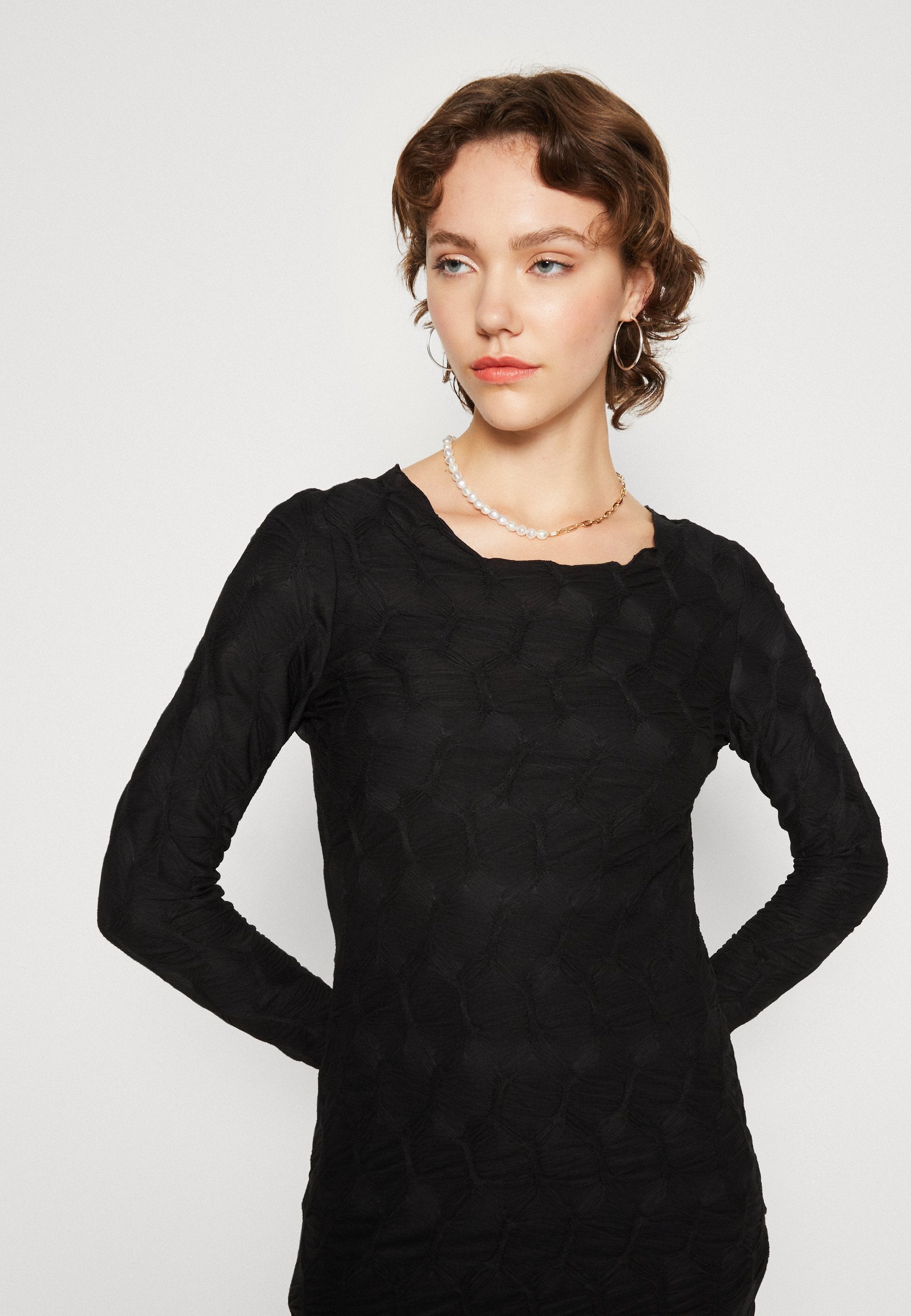Pieces PCLOLA O NECK SHORT DRESS