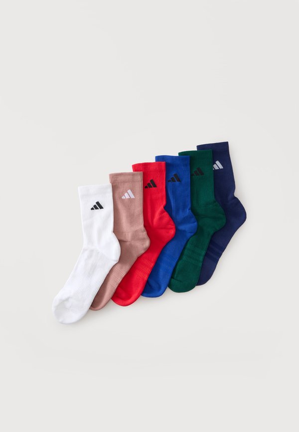 adidas Performance CUSHIONED UNISEX 6 PACK - Sports socks - team royal blue/dark blue/warm clay/pure ruby