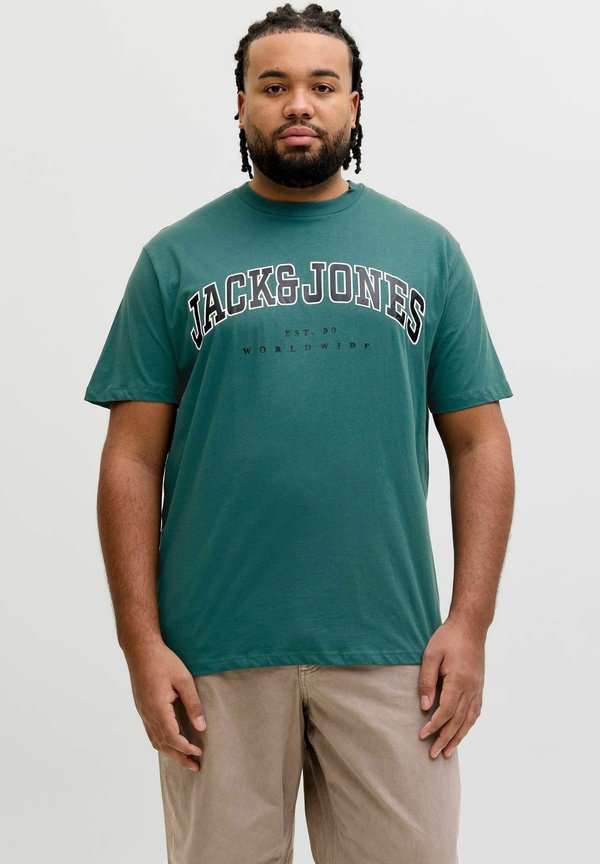 Jack & Jones Plus Size Logo - Print T-shirt - atlantic deep