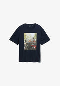 TOM TAILOR PLUS SIZE - MIT FOTO - Print T-shirt - sky captain blue