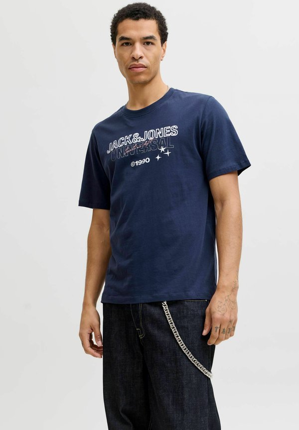 Jack & Jones Printed - Print T-shirt - navy blazer