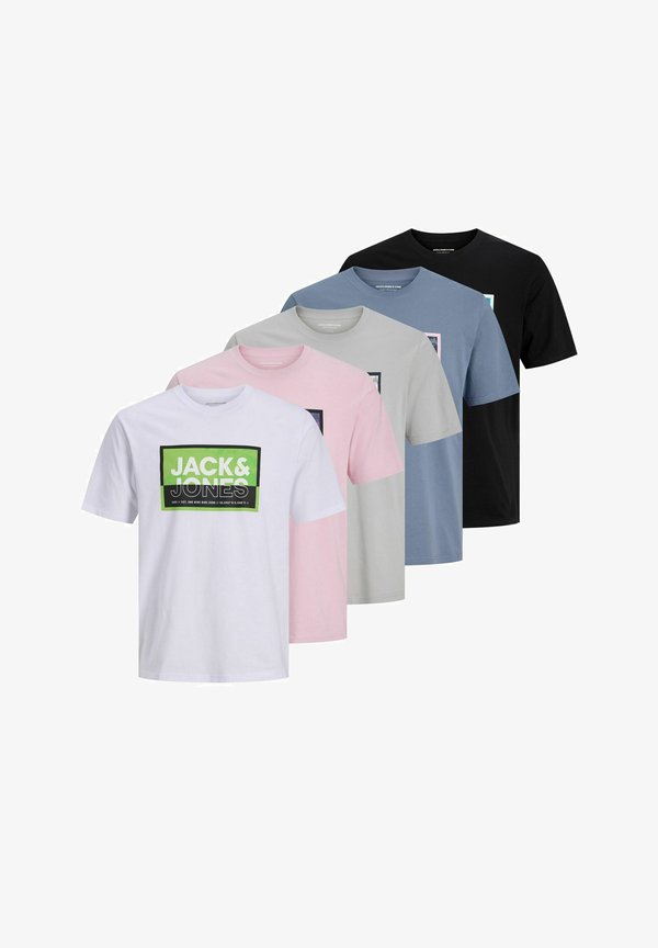 Jack & Jones 5-pack - Print T-shirt - winsome orchid