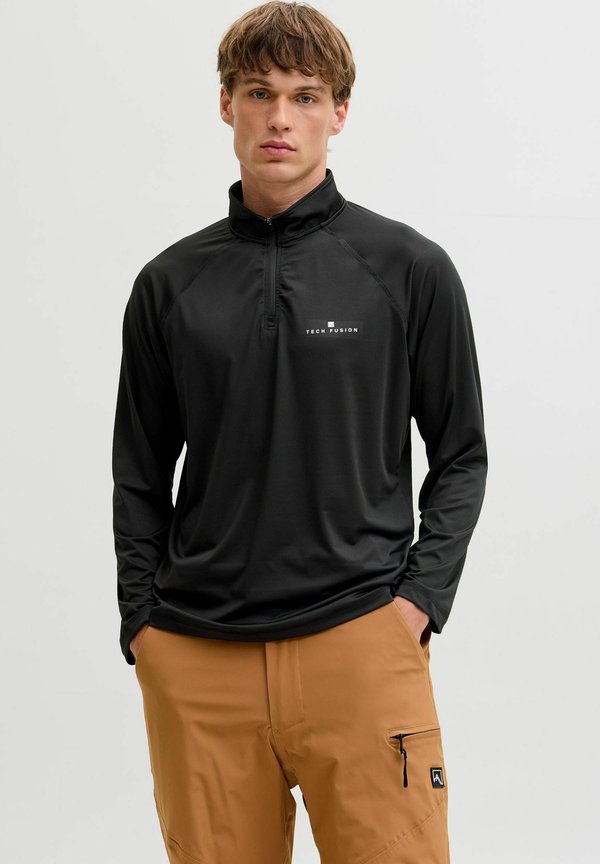 Jack & Jones Longsleeved Longsleeved SKI AW25 - Long sleeved top - black beauty
