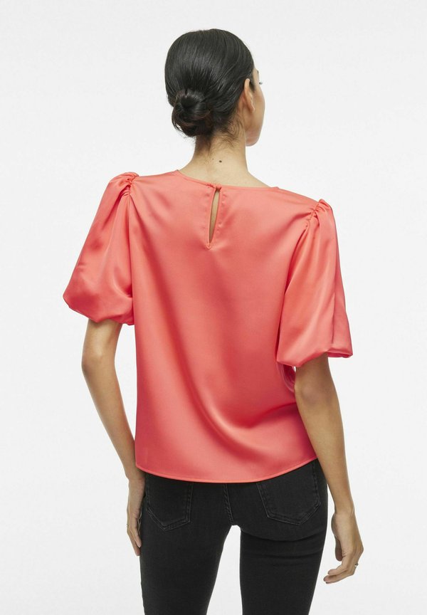 VILA VIELLETTE 2/4 SATIN PUFF TOP - NOOS