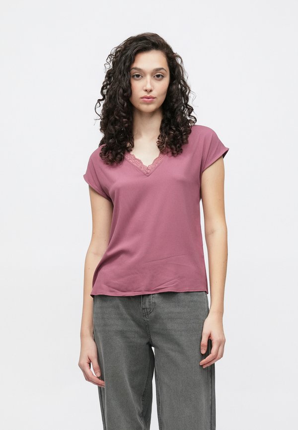 Vero Moda VMBELLA - Print T-shirt - rose brown