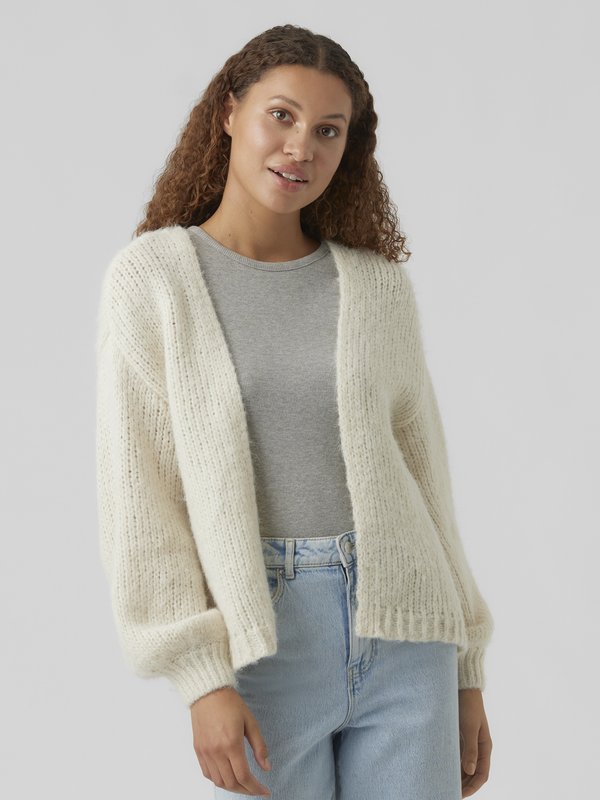 Vero Moda VMMAYBE OPEN CARDIGAN - Cardigan - birch