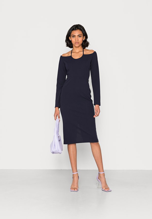 WAL G. ALEXIS CUT OUT HALTER DRESS