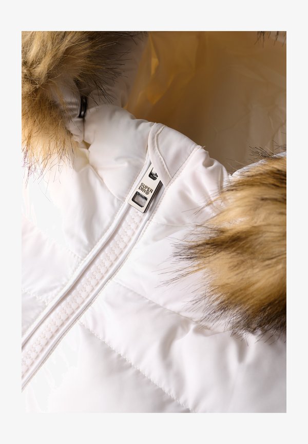 Superdry & Co FUJI BELTED PUFFER  - Winter jacket - bright white