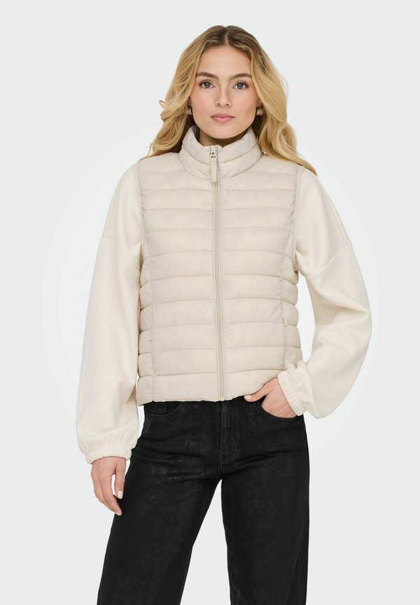ONLY ONLTAHIA - Waistcoat - pumice stone
