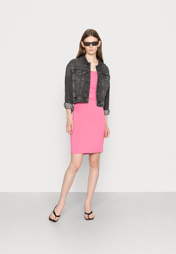 NU-IN TIE BACK SLIP MIDI DRESS
