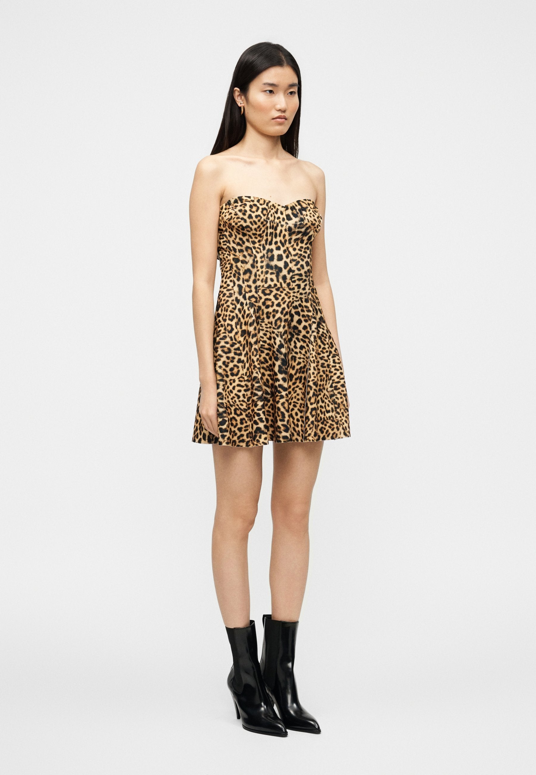 Norma Kamali STRAPLESS GRACE MINI DRESS