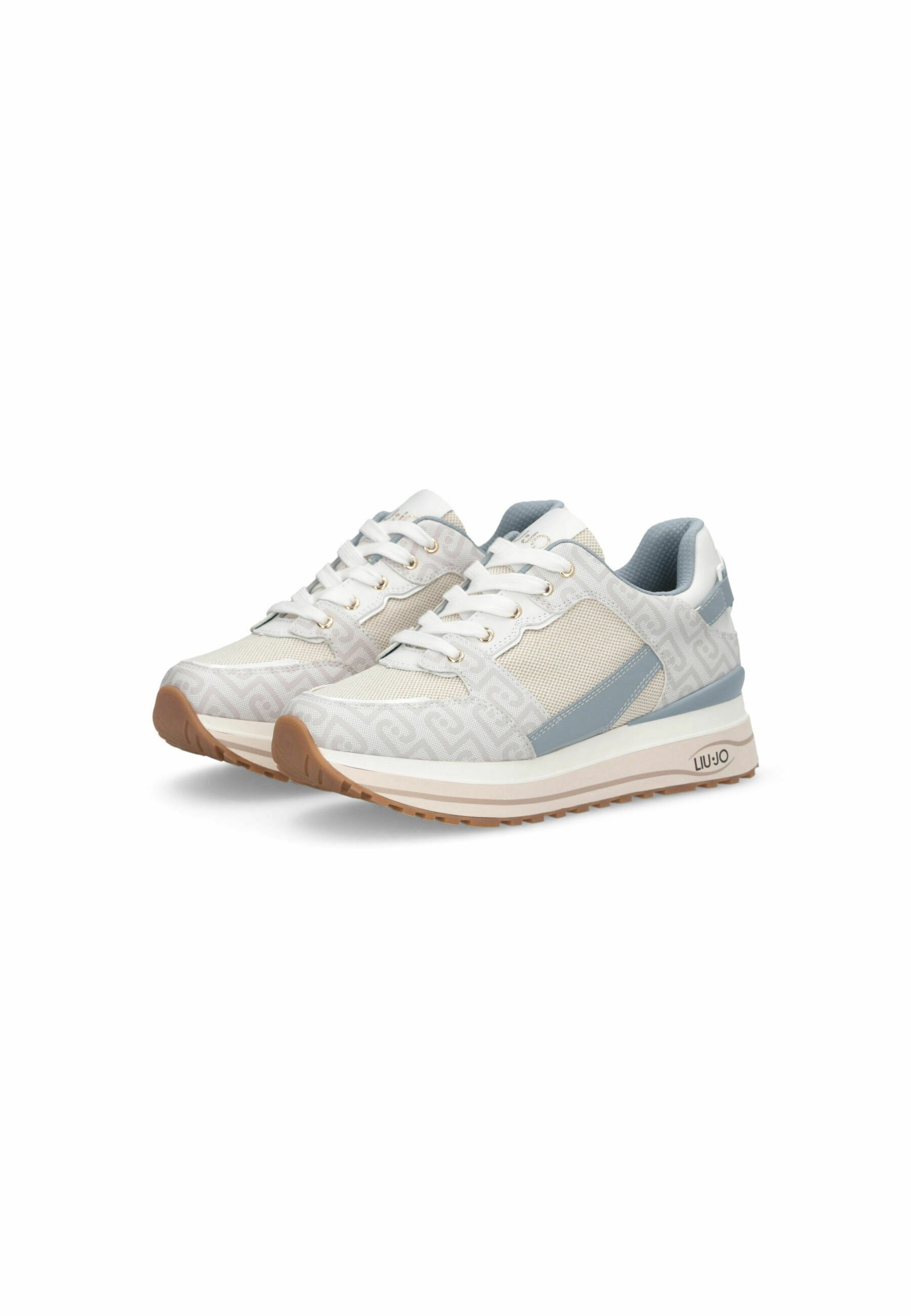 LIU JO SNEAKERS WITH MONOGRAM PRINT
