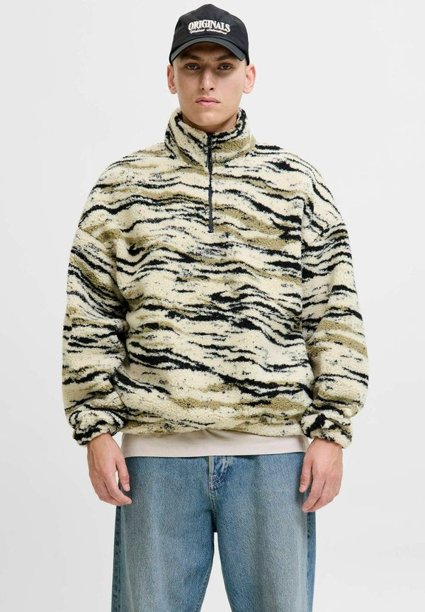 Jack & Jones Fleece sweat Fleece sweat - Fleece jumper - oatmeal