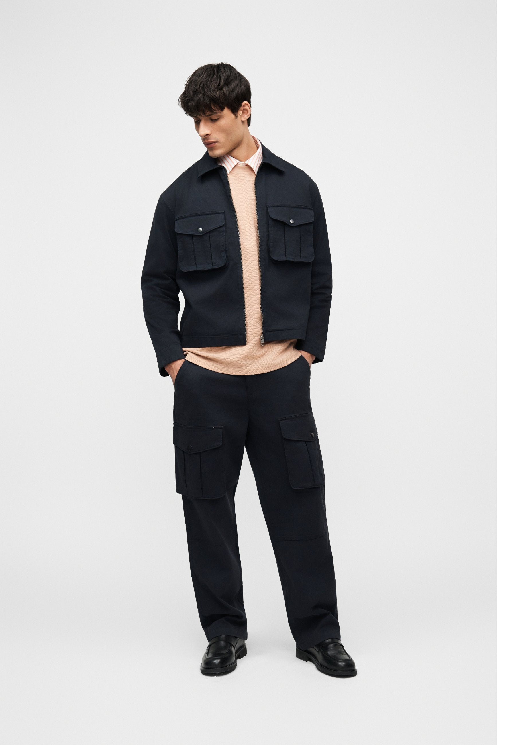 Lyle & Scott CHENILE PATCH SHACKET