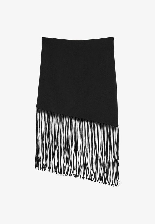 Vero Moda VMFREJA Mid waist Midi - A-line skirt - black