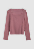 Levi's® ESSENTIAL - Long sleeved top - garment dye fa191913 crushed berry rib