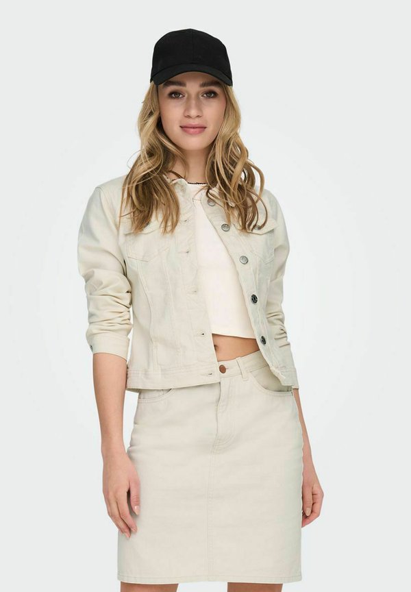 ONLY ONLWONDER JACKET - Denim jacket - ecru