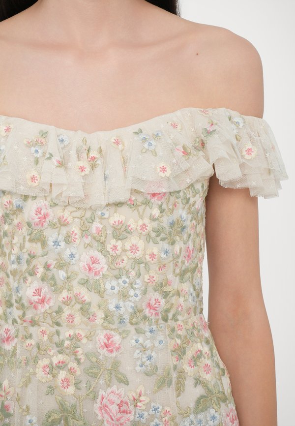 Needle & Thread ANTOINETTES FLORAL OFF SHOULDER BALLERINA DRESS